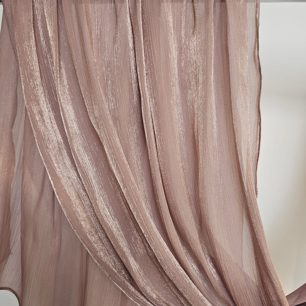 ORGANZA SILK HIJAB Mauve Taupe
