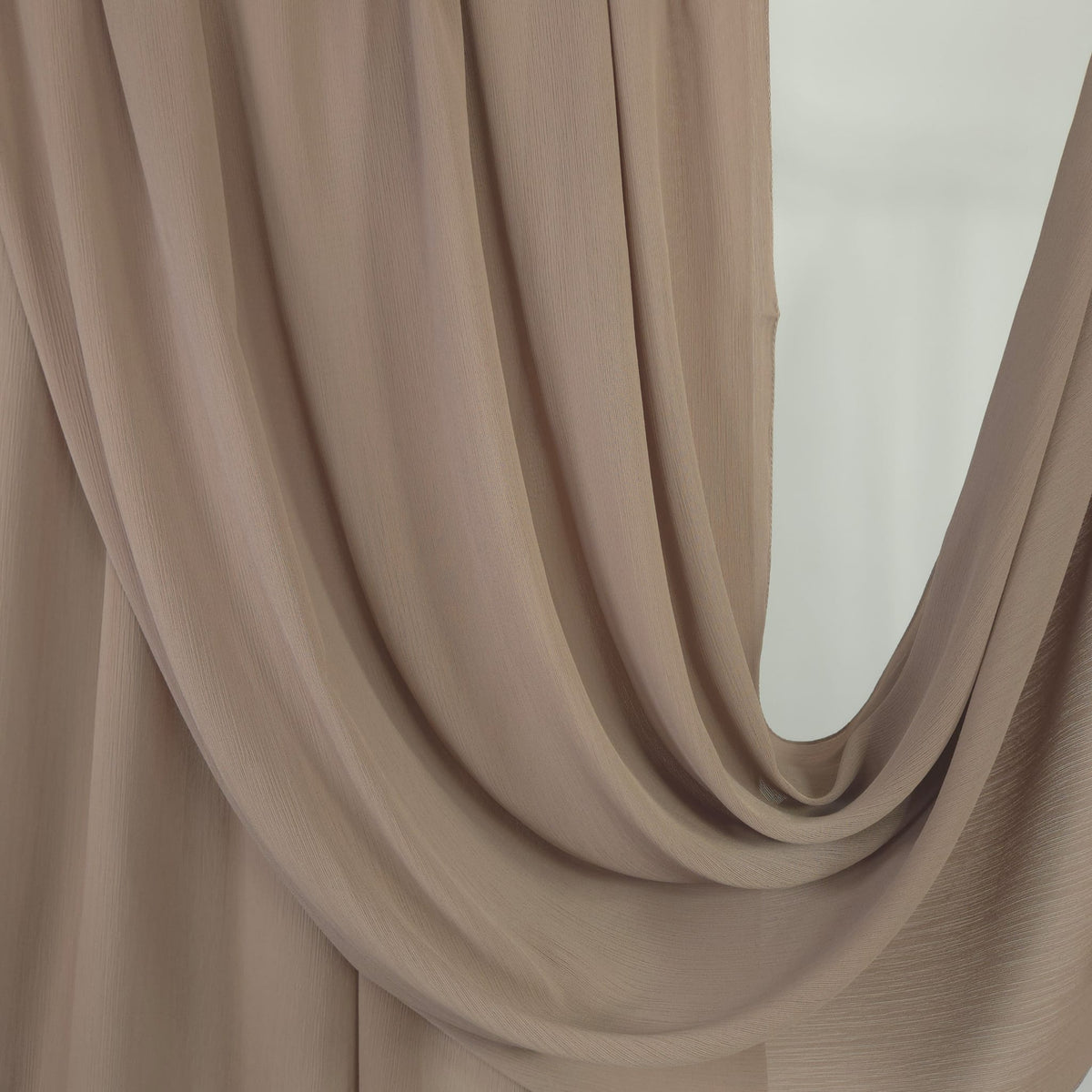 Crinkle Chiffon Mushroom Taupe