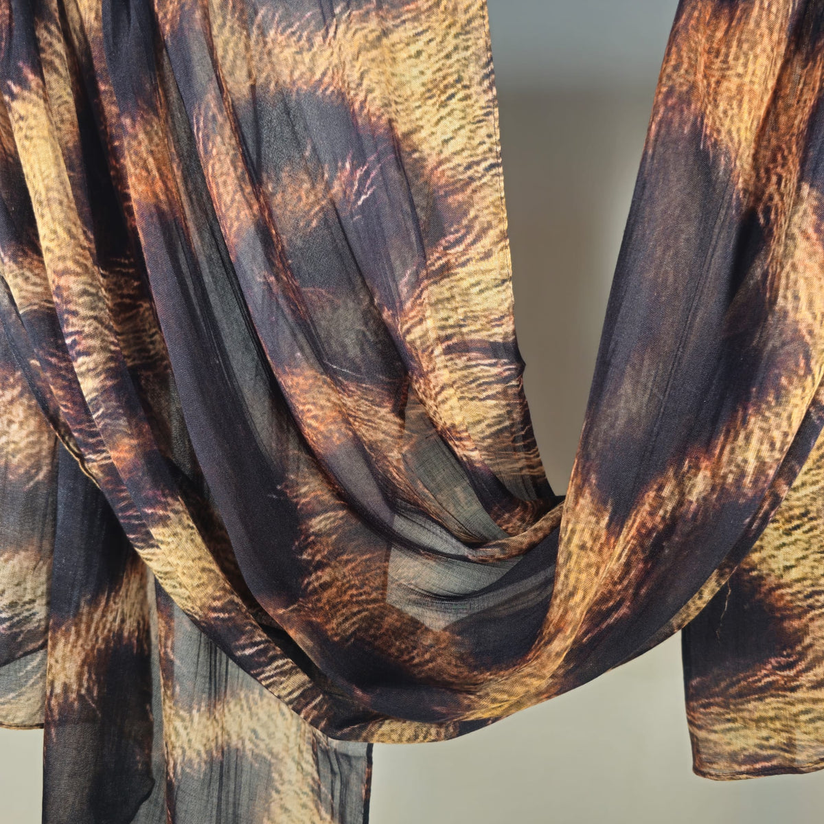 Modal Printed Golden Leopard