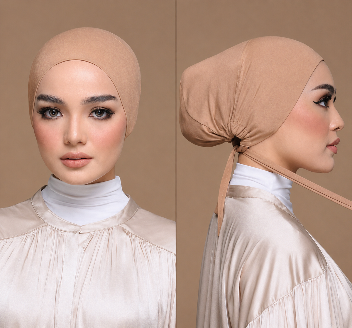 HIJAB UNDERSCARVES Nude Beige