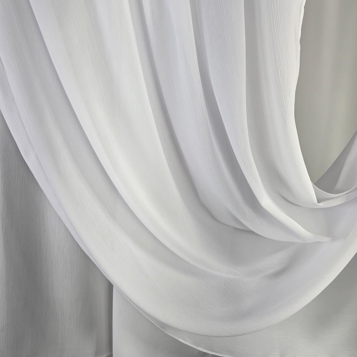 Crinkle Chiffon white