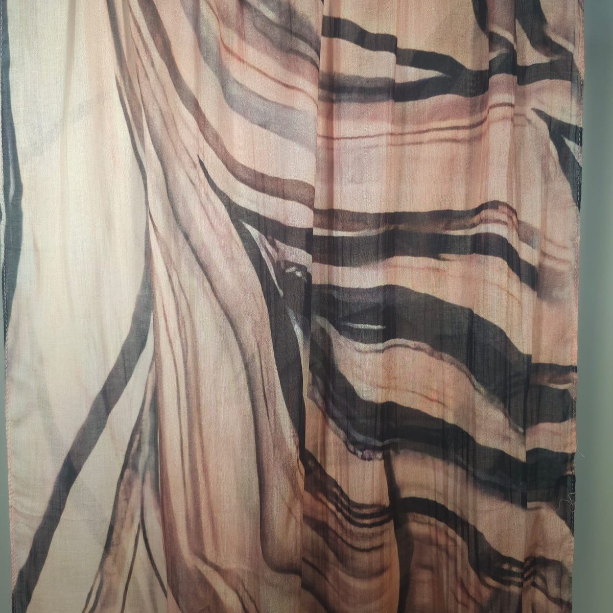 Modal Printed Blush Mocha Marble