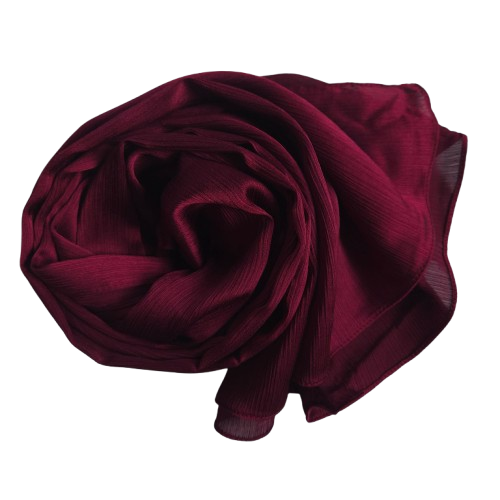 Satin Hijab Burgundy