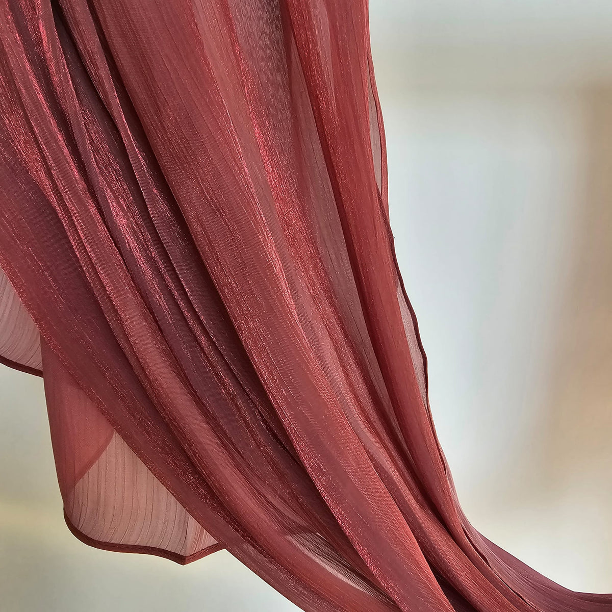 ORGANZA SILK HIJAB Rosewood