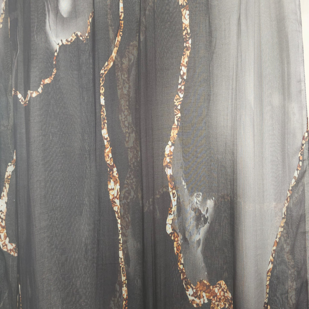 Modal Printed Charcoal Gold Marble