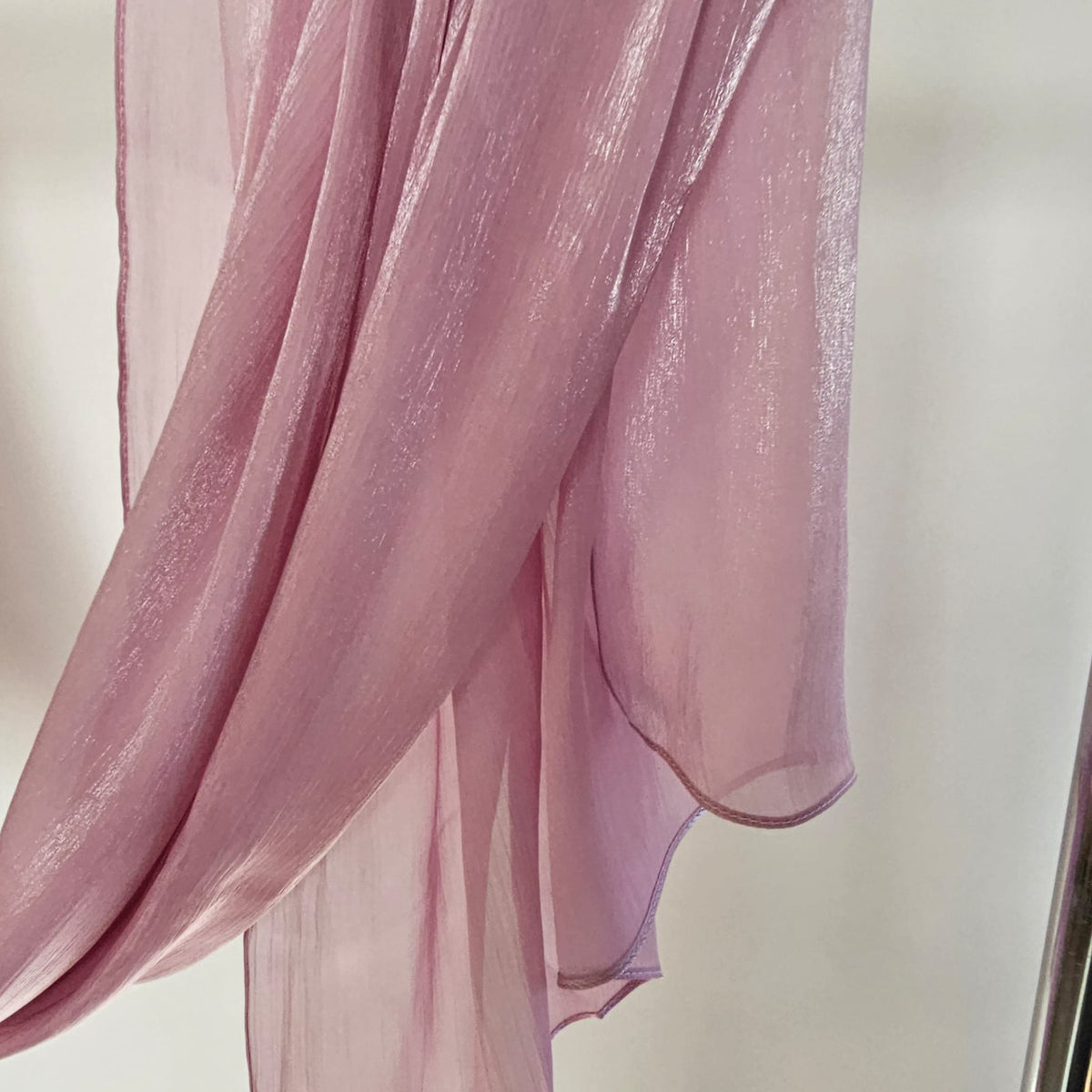 ORGANZA SILK HIJAB Dusty Rose