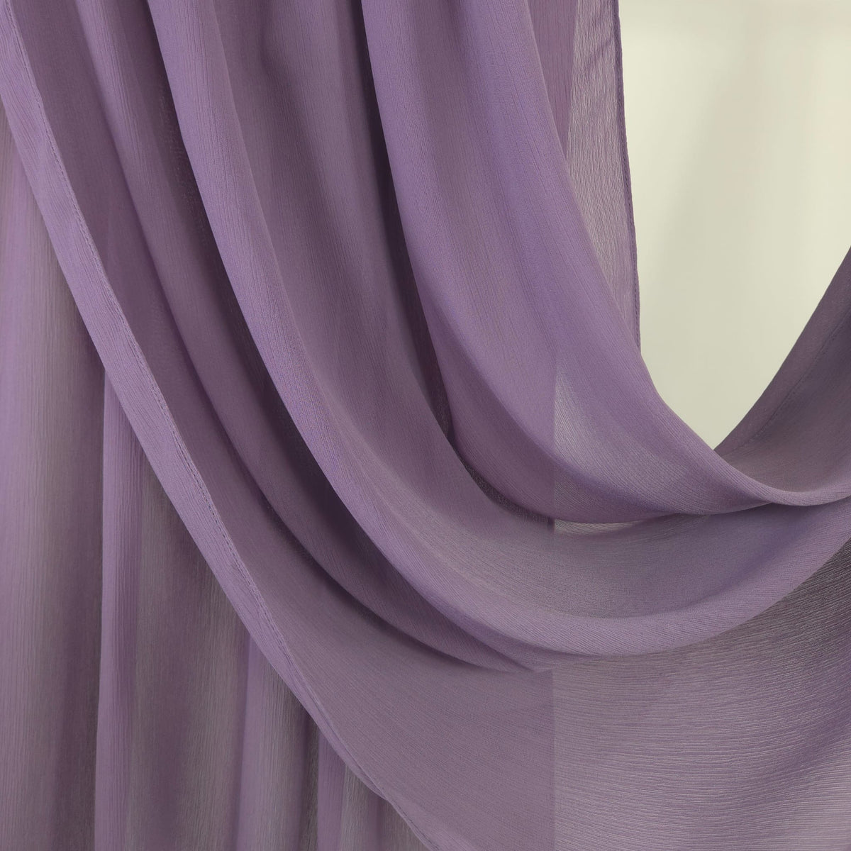 Crinkle Chiffon Dusty Lilac