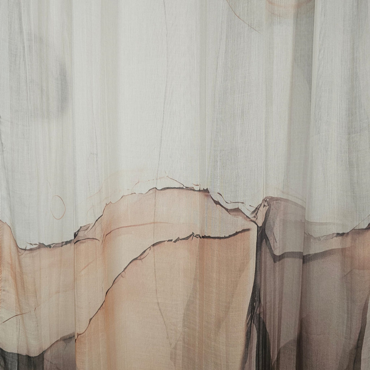 Modal Printed Ivory Mocha Marble