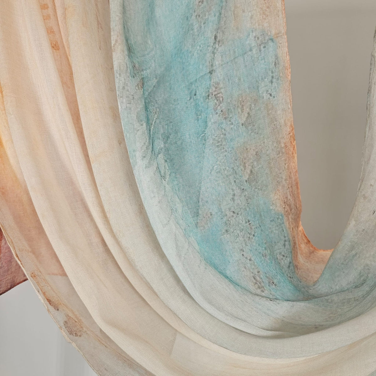 Modal Printed Aqua Sand Marble
