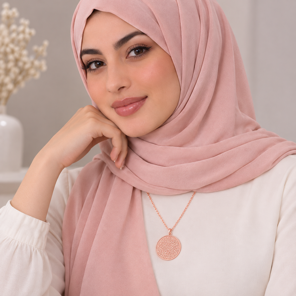 AYATUL KURSI ROSE GOLD NECKLACE WOMEN