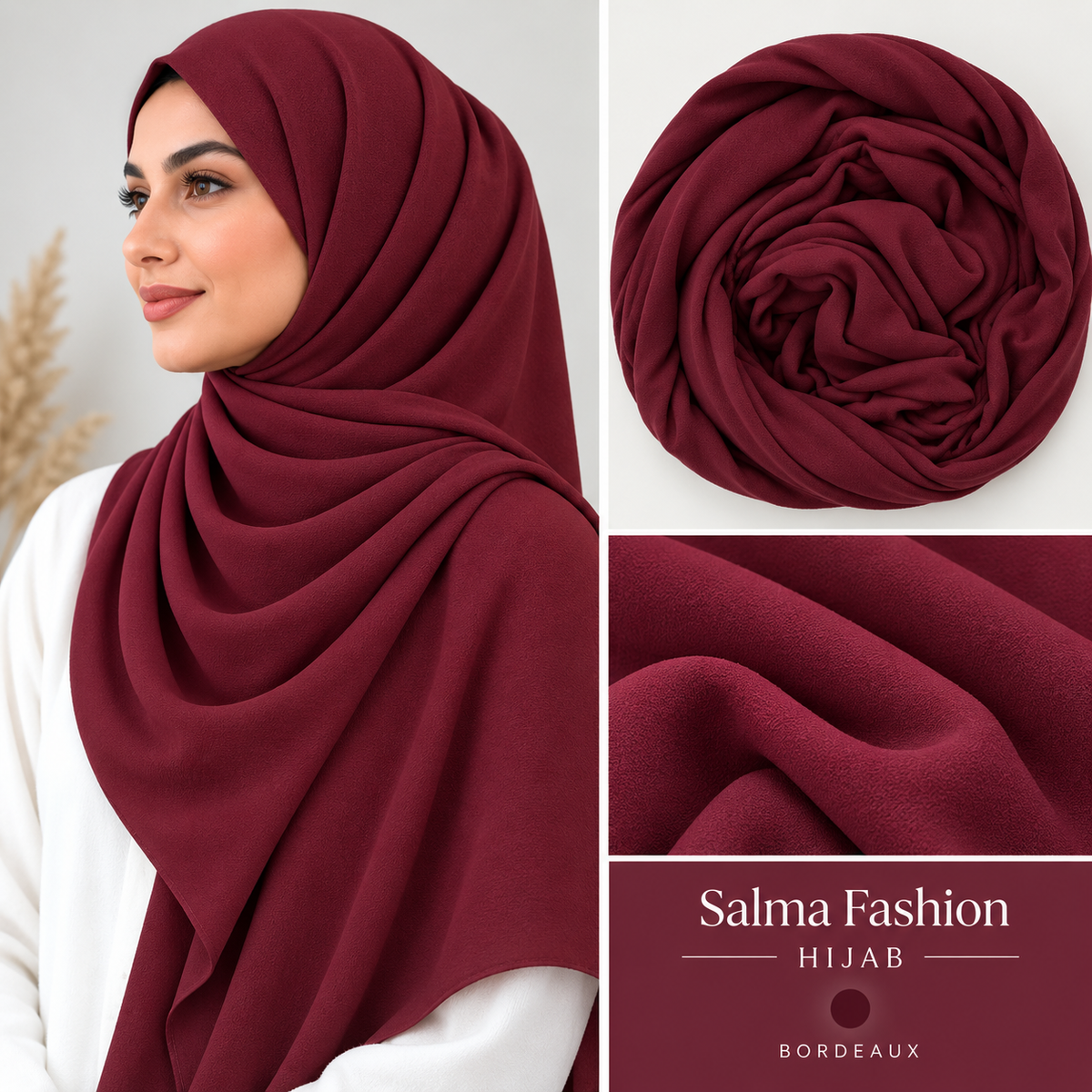 JERSEY HIJAB Burgundy
