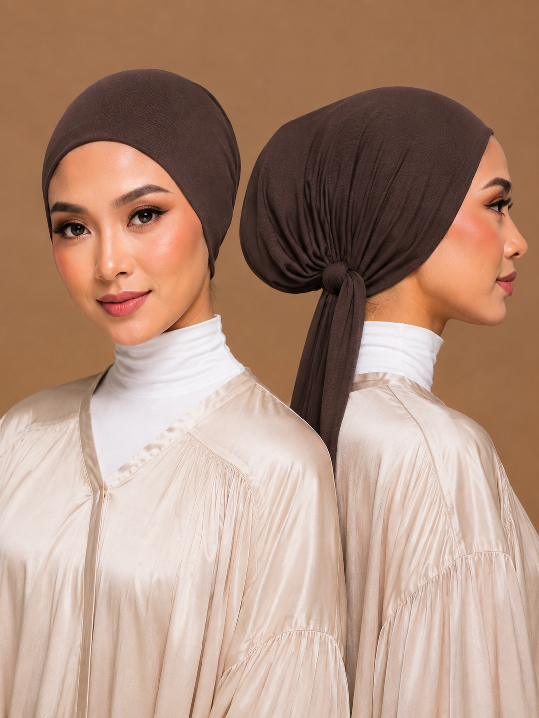 Bonnet Hijab Dark Mocha