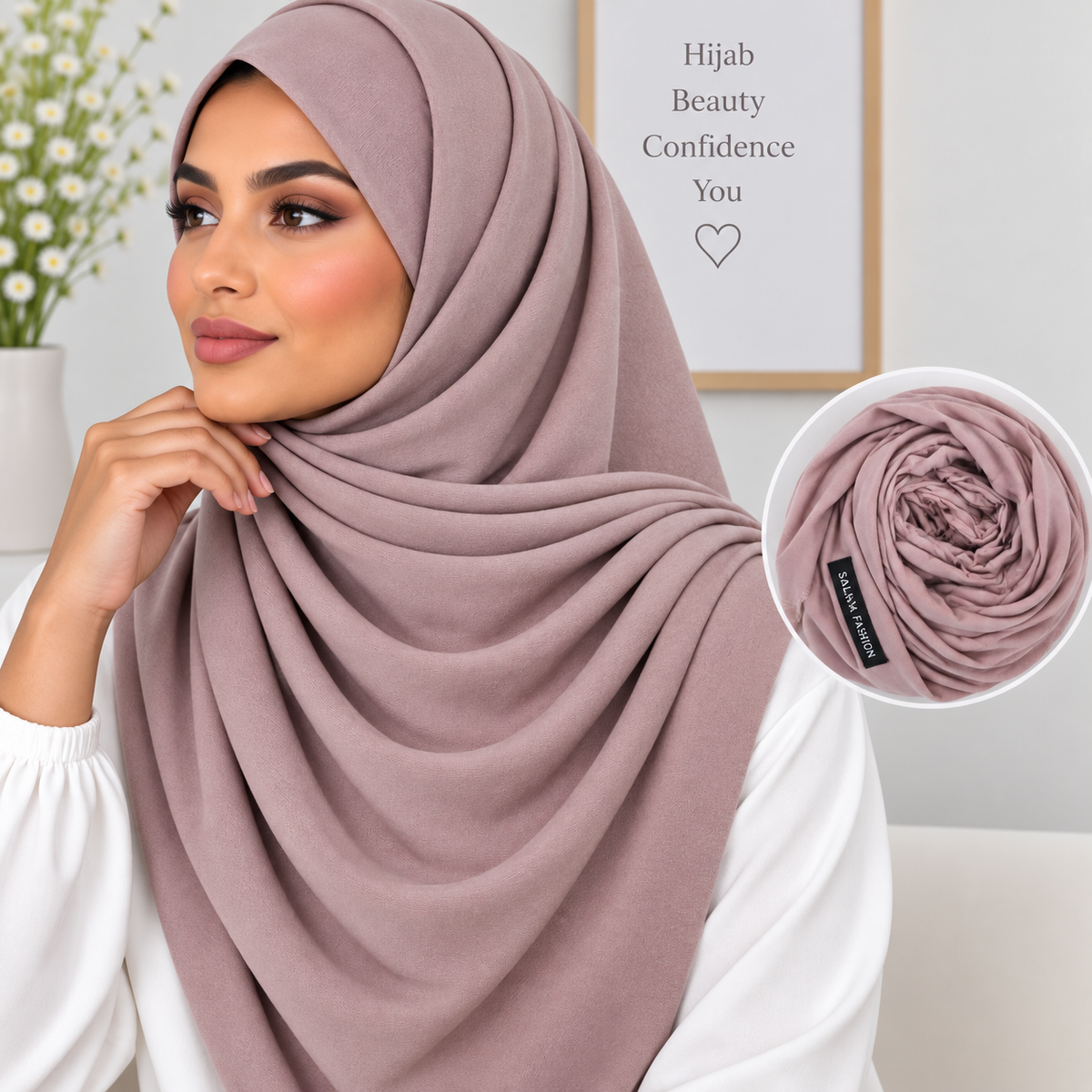 JERSEY HIJAB Dusty Mauve