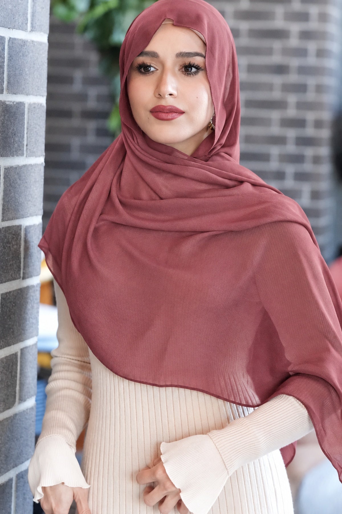Double Modal Hijabs Dusty Rose