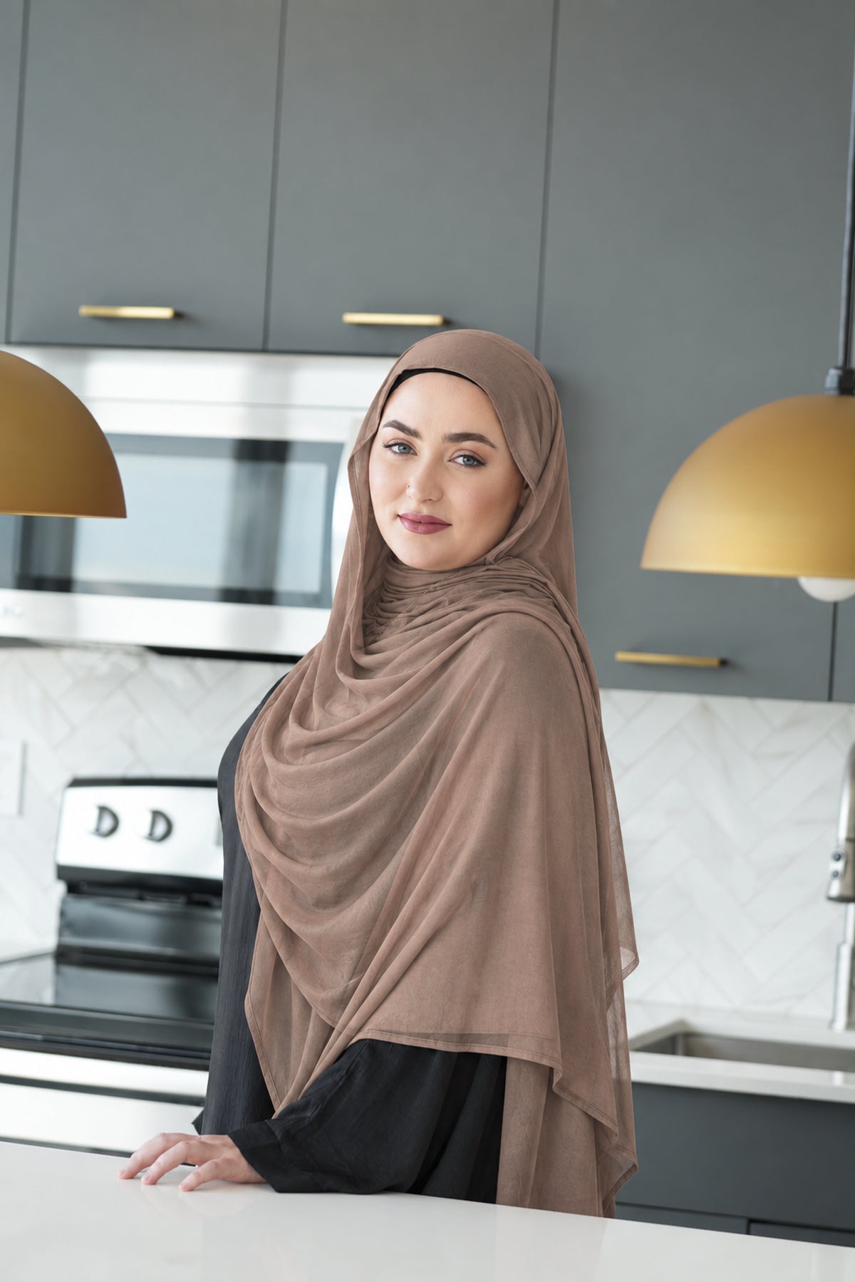 Bamboo Modal Hijab Mocha Taupe