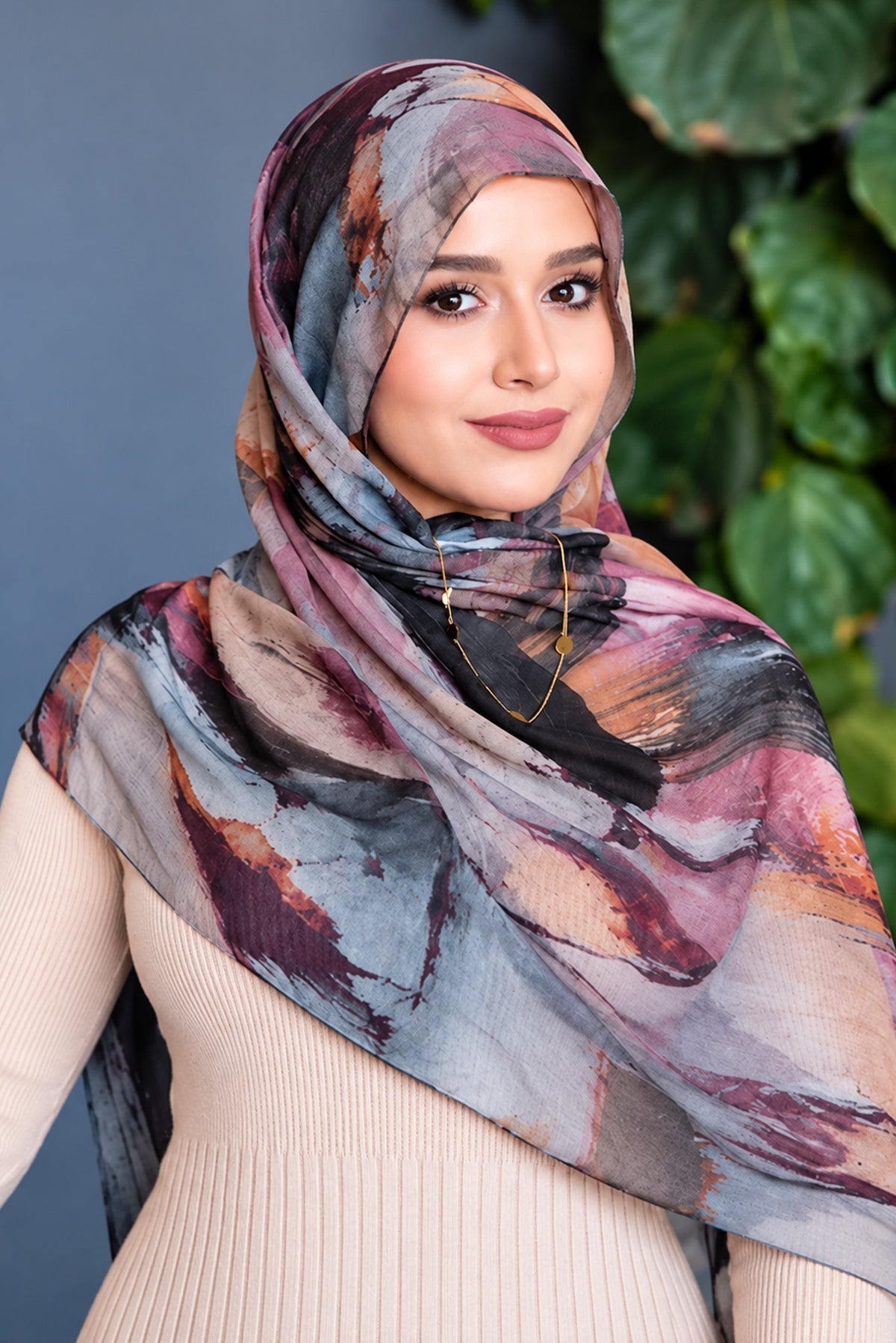 Modal Printed Mystic Mauve