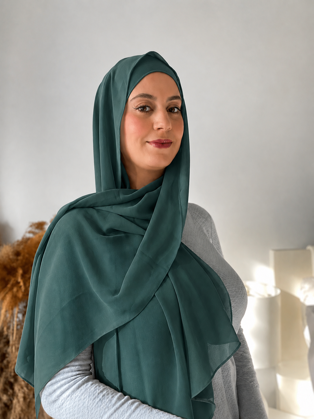 Premium Chiffon –Deep Sage Green