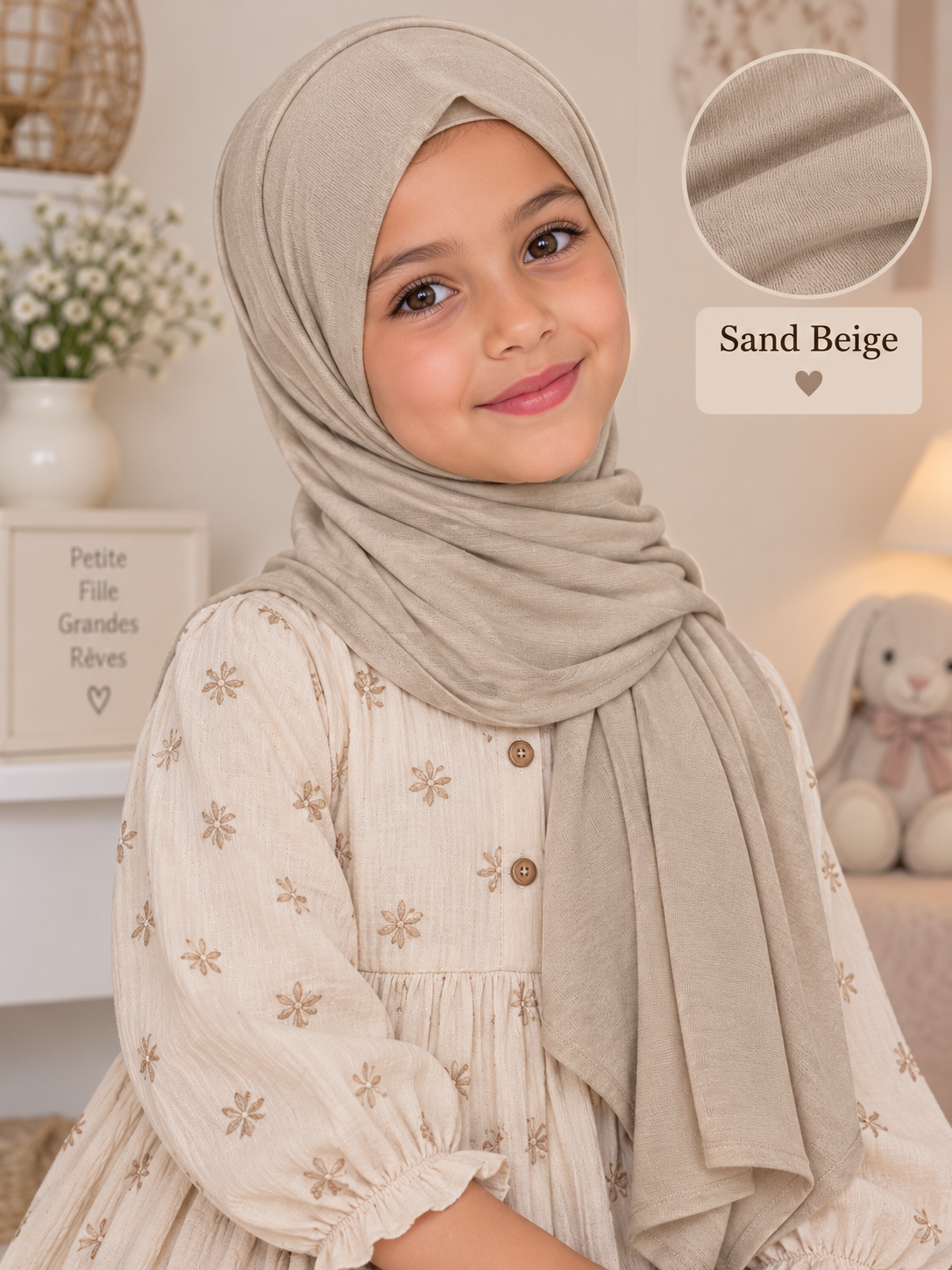 Kids JERSEY cotton Sand Beige