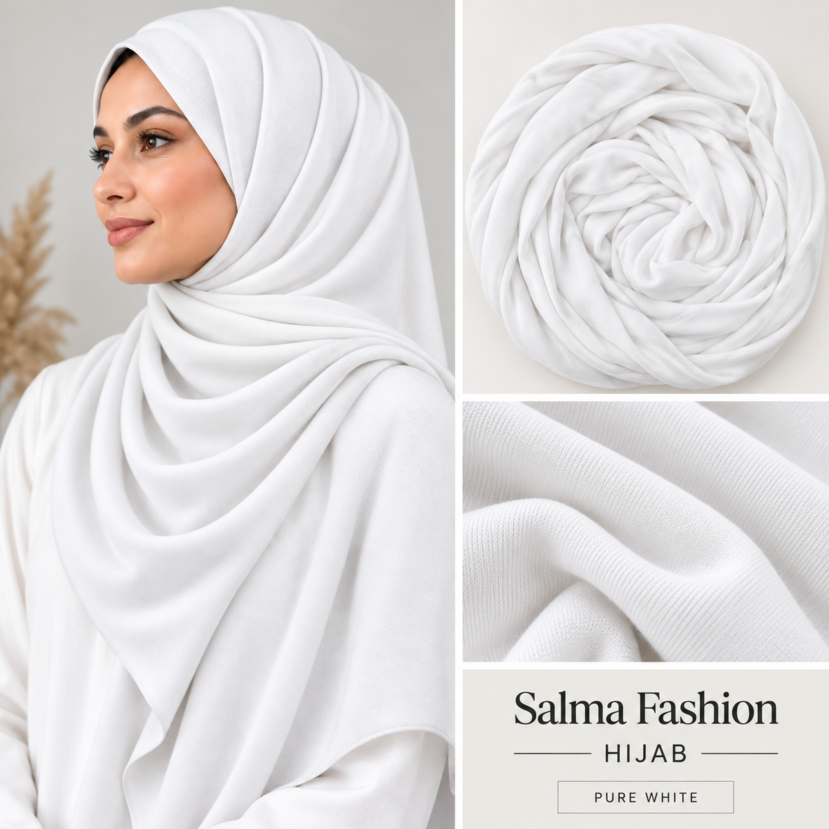 JERSEY HIJAB Soft White