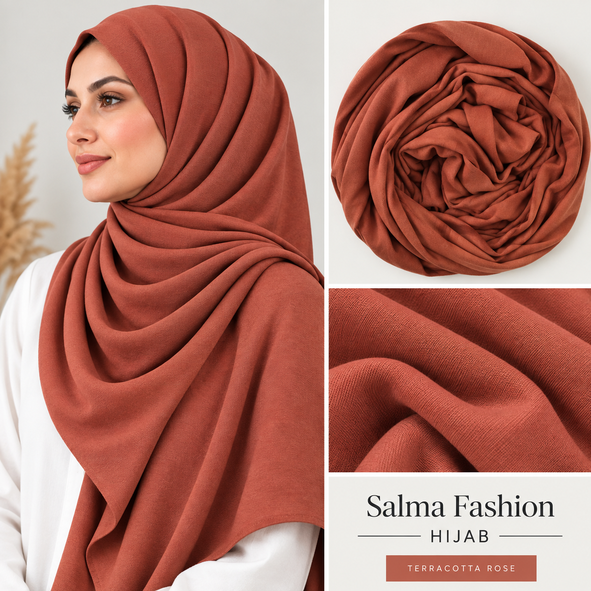 JERSEY HIJAB Terracotta Rose