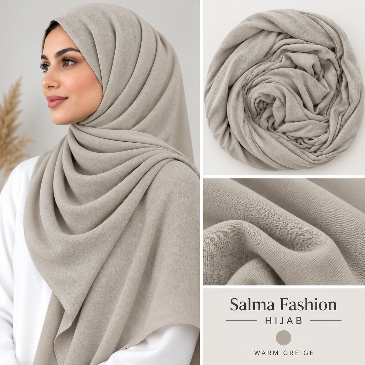 JERSEY HIJAB Warm Greige