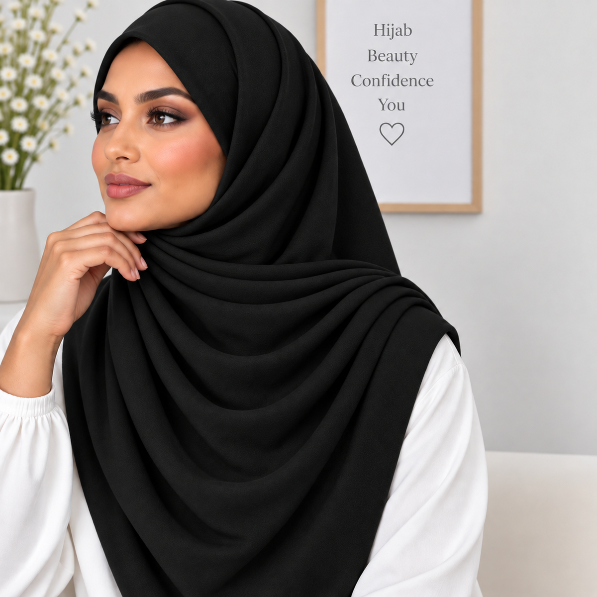 JERSEY HIJAB Black