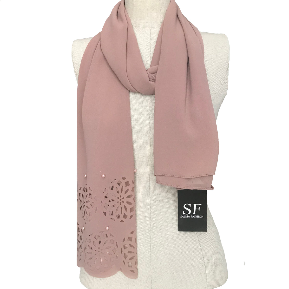 Chiffon hijab pearl