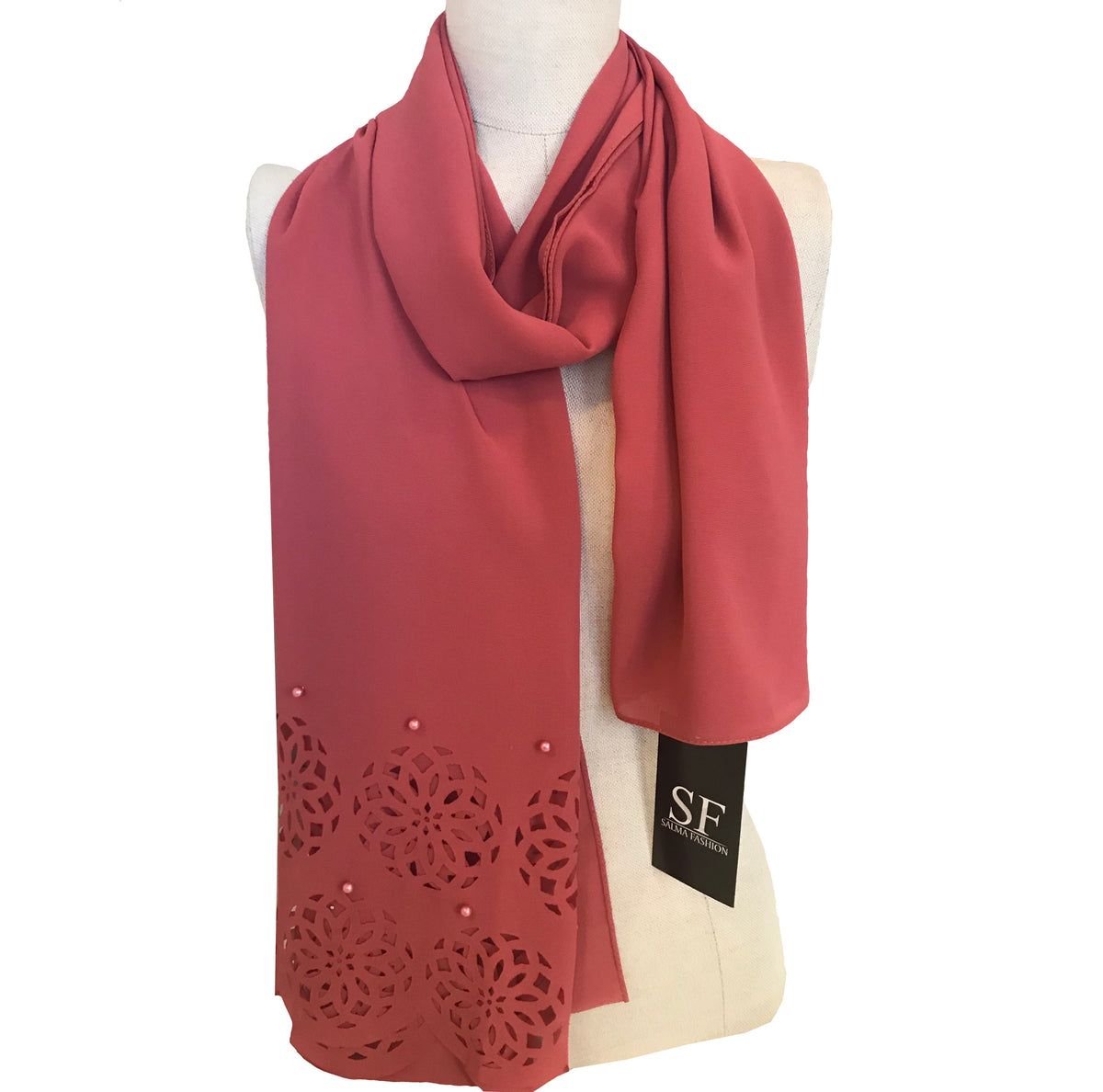 Chiffon hijab pearl