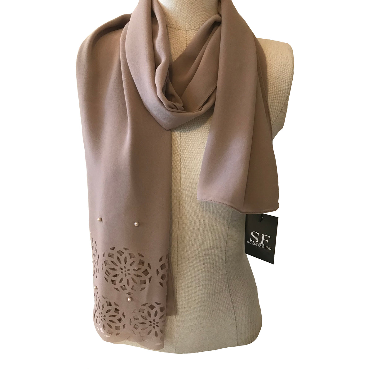 Chiffon hijab pearl