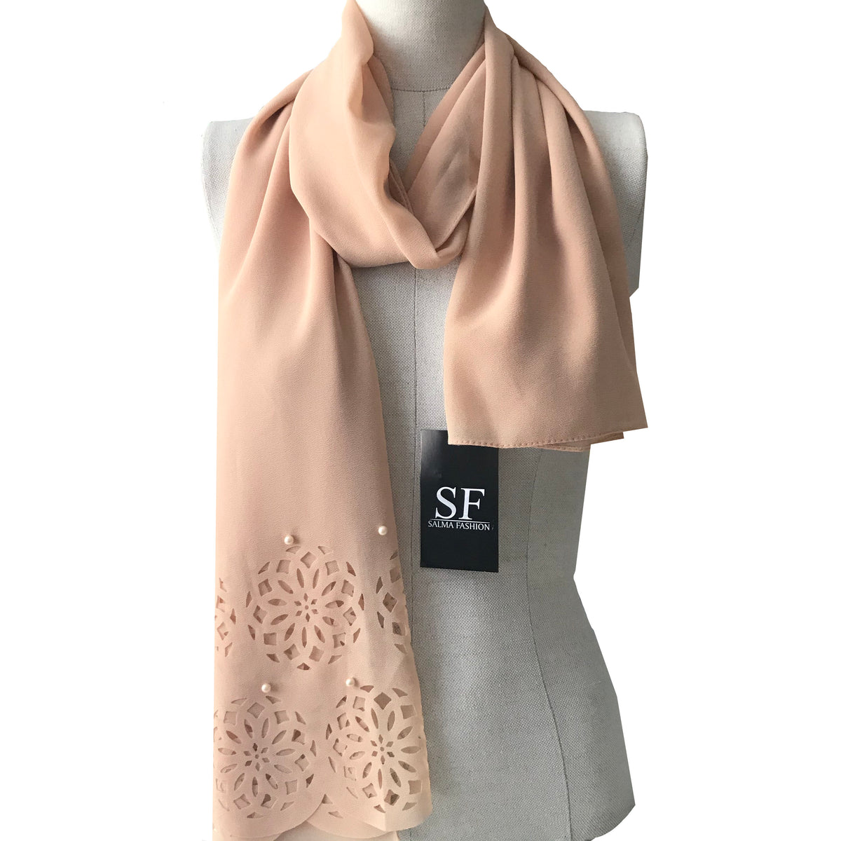 Chiffon hijab pearl