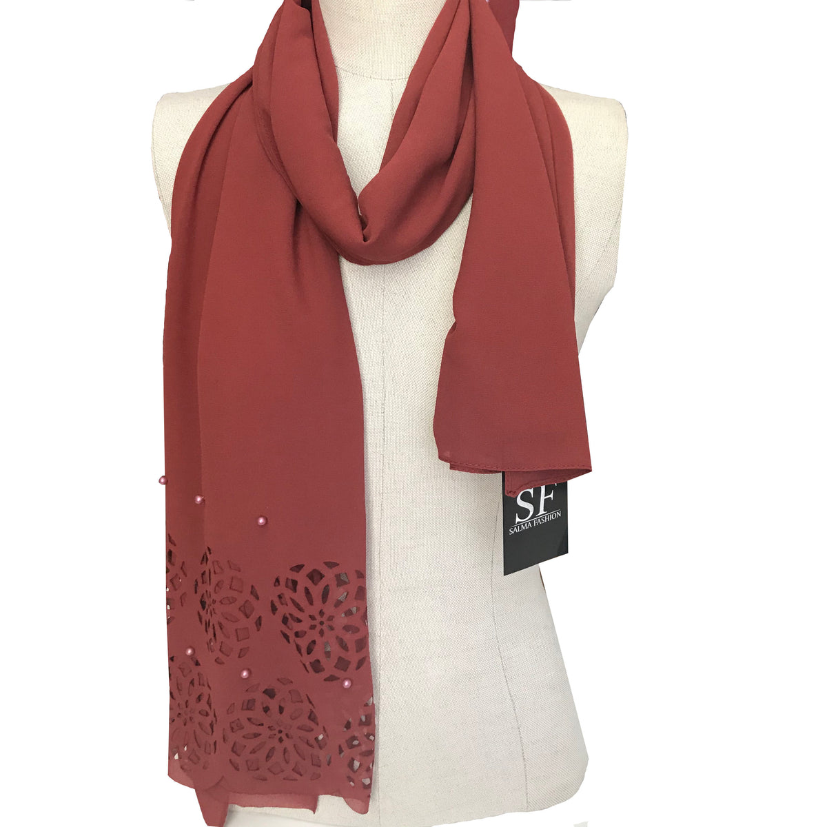 Chiffon hijab pearl