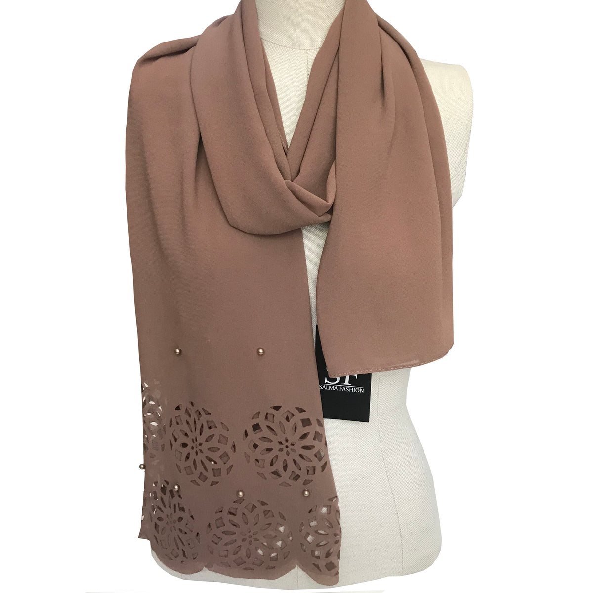 Chiffon hijab pearl