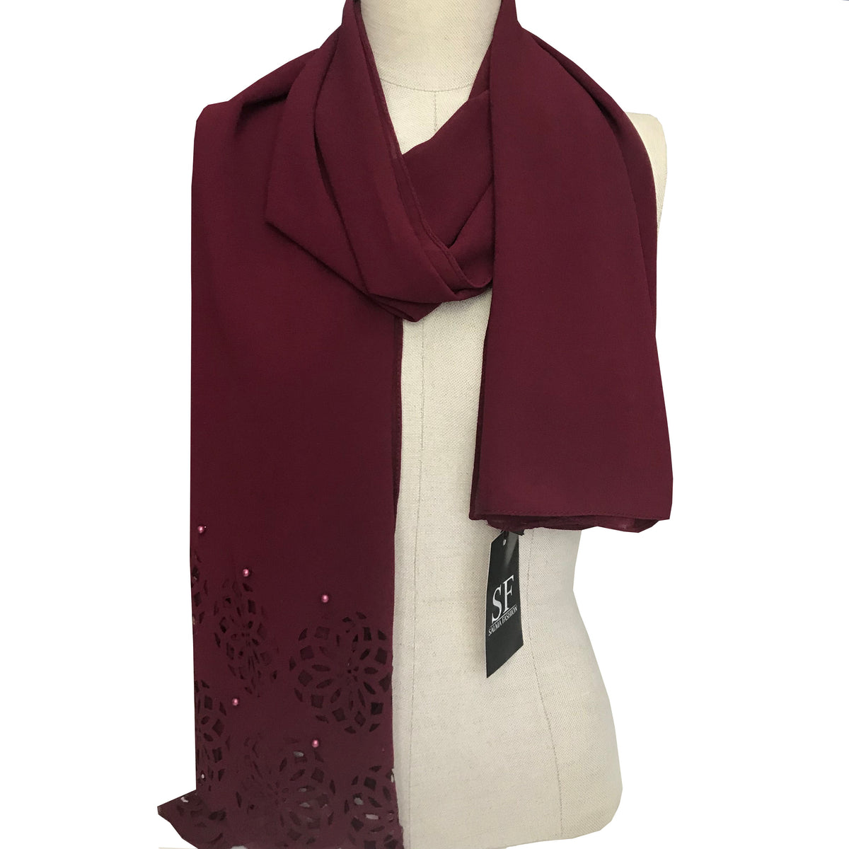 Chiffon hijab pearl
