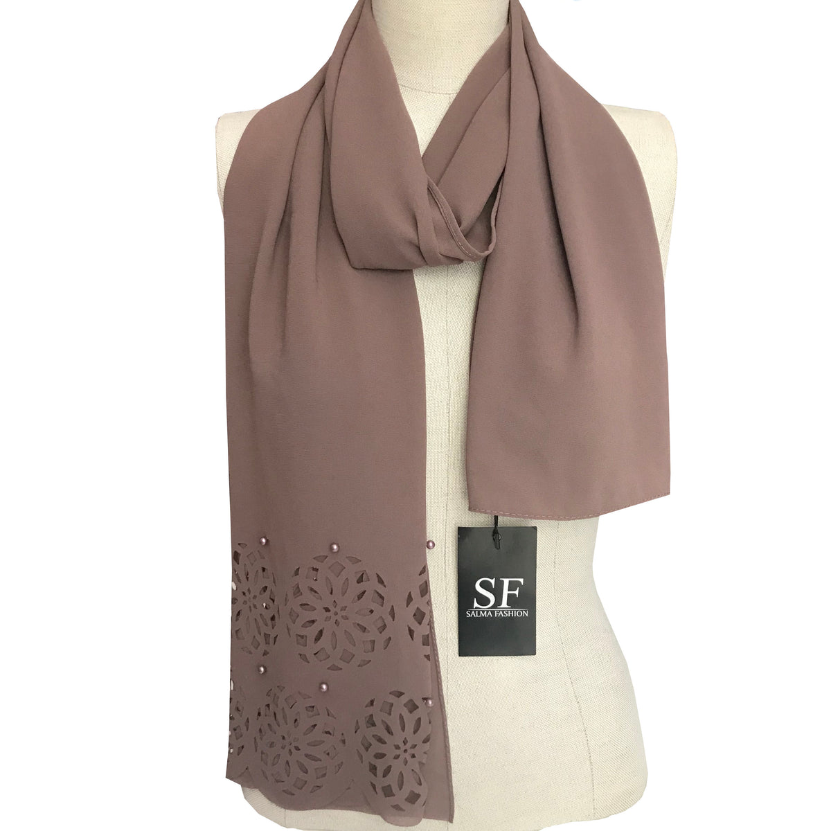Chiffon hijab pearl