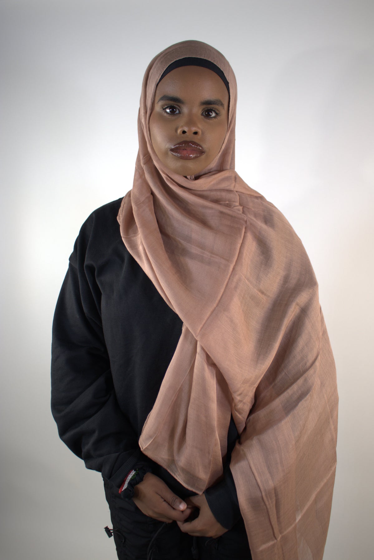 Modal Lightweight hijab  Dusty Rose Taupe