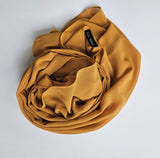 Premium Chiffon Hijab –Mustard   101