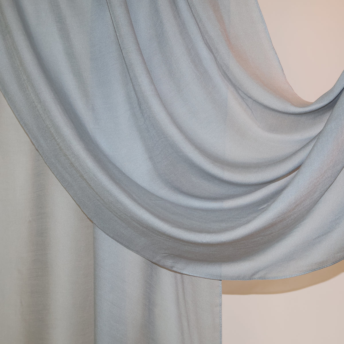 Bamboo  Modal Hijab Silver Blue