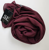 Premium Chiffon  – Burgundy 128