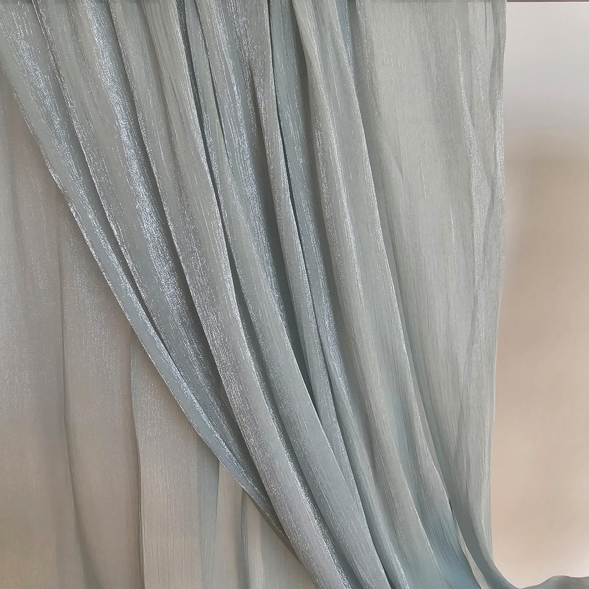 ORGANZA SILK HIJAB Ice Blue Pearl