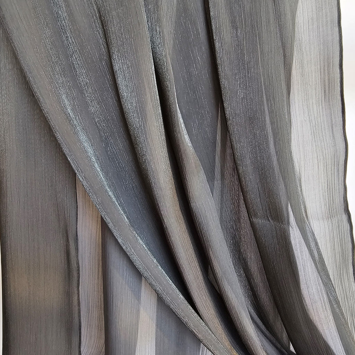 ORGANZA SILK HIJAB Smoky Gray