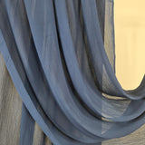 Crinkle Chiffon Steel Blue 6