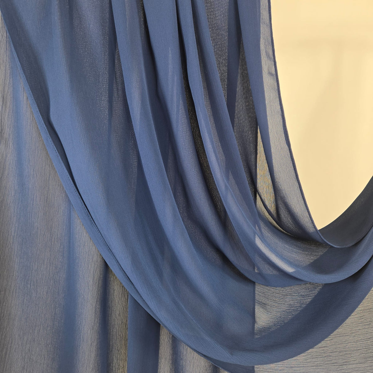 Crinkle Chiffon  Dusty Blue