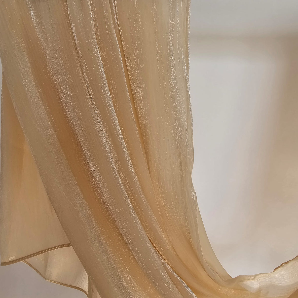 ORGANZA SILK HIJAB Champagne