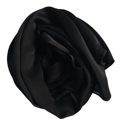 Satin Hijab Black