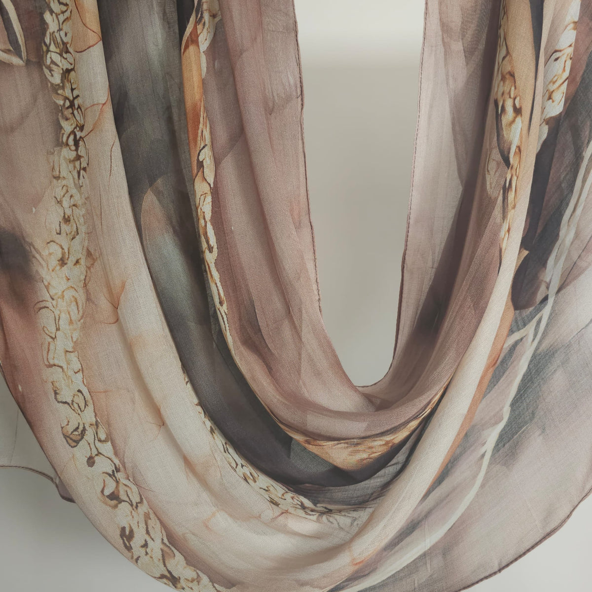 Modal Printed Smoky Taupe