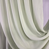 Crinkle Chiffon Pale Sage Green   28