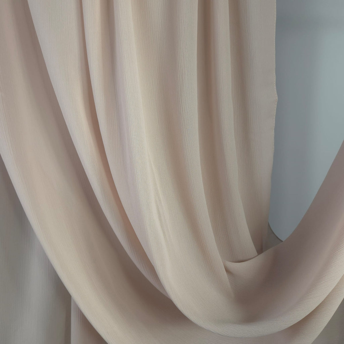 Crinkle Chiffon  Ivory Beige