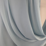 Crinkle Chiffon Silver Blue  36
