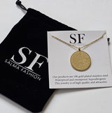 AYATUL KURSI CIRCLE   GOLD NECKLACE WOMEN