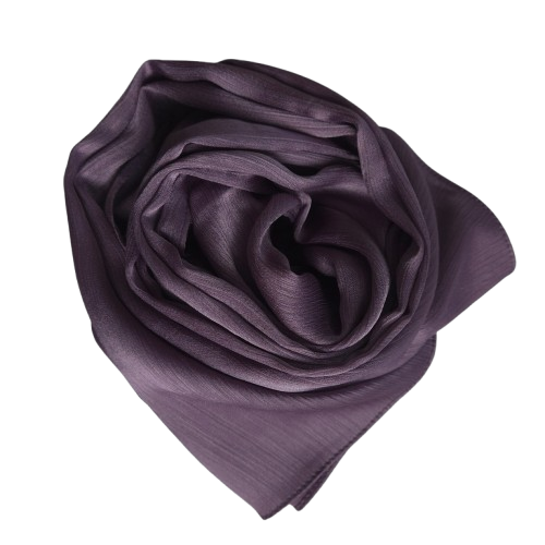 Satin Hijab Deep Plum